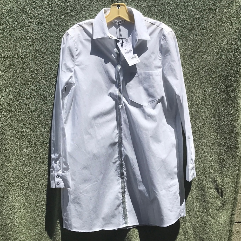 Women Zara Basic Denim Z1975 White